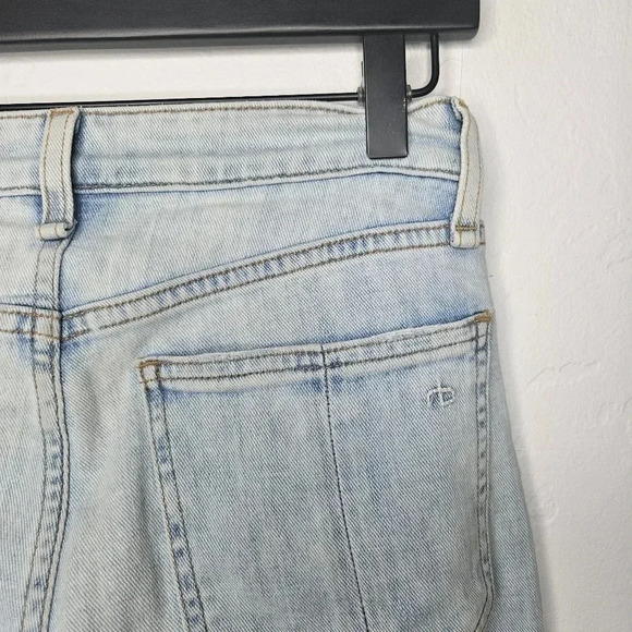 Rag and Bone Light‎ Wash High Rise Skinny Jean Raw Hem Size 23 - Picture 6 of 8